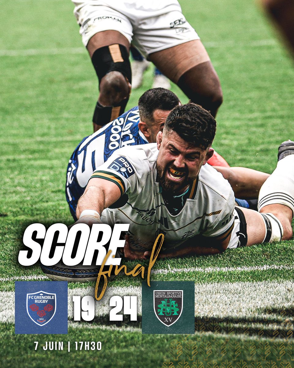 #rugby #Occitanie : CHAMPIONS DE PRO D2 
L’équipe de #Montauban rejoint l’élite du rugby 15 ans après !
Bravo aux joueurs, au staff, au président Maillard et bien sûr aux supporters ! 
La Région <a href="/Occitanie/">Région Occitanie</a>, plus que jamais la Terre du rugby ! Place à la fête 🎉
<a href="/villemontauban/">Ville de Montauban</a>