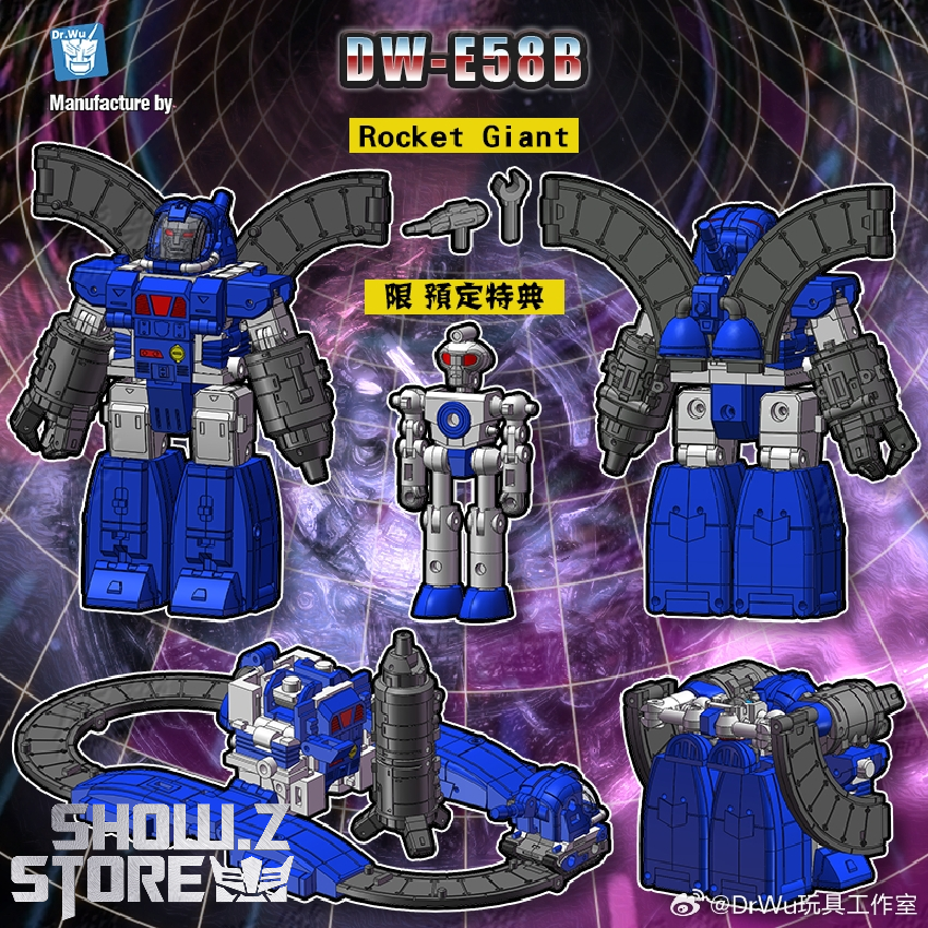 ShowZStore's tweet photo. [Pre-Order] Dr.Wu DW-E58B Rocket Giant Blue Version
https://t.co/T2tonyksaF

＃DrWu ＃DWE58B ＃RocketGiant ＃BlueVersion https://t.co/GZtupnrj8s