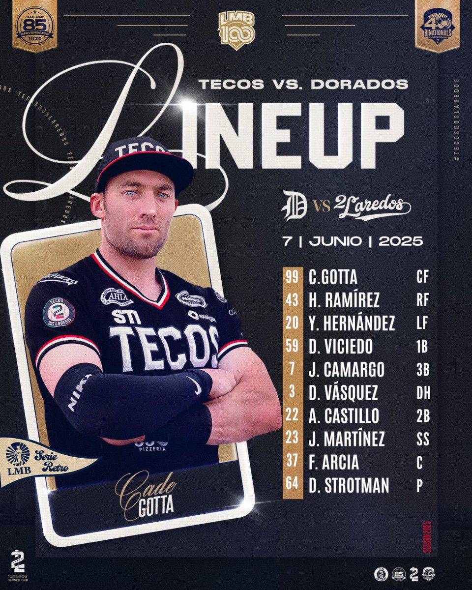 Juego 2️⃣ en Chihuahua y estos son los jugadores titulares del día 💪

💪 ¡Vamos, Tecos! ¡A dejarlo todo en el terreno! 🙌🦉

📺 Béisbol Latino Canal 10.2 | Totalplay 580 | Megacable 329 | LMB.TV 

#DosNacionesUnEquipo 🇲🇽🇺🇸
#TecosNation 🌎🦉