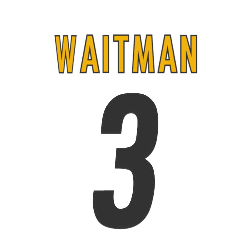 Pittsburgh Steelers P Corliss Waitman is wearing number 3. Last assigned to Russell Wilson. #HereWeGo