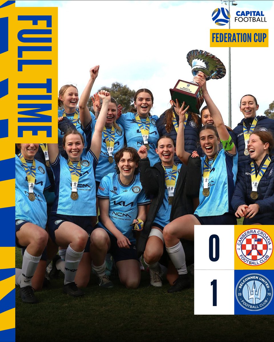 CapitalFootball's tweet photo. FED CUP
Belconnen United prevail in a tight match to be crowned Federation Cup Champions!
#GameOn #FedCup #MagicOftheCup https://t.co/v30huMDPyW