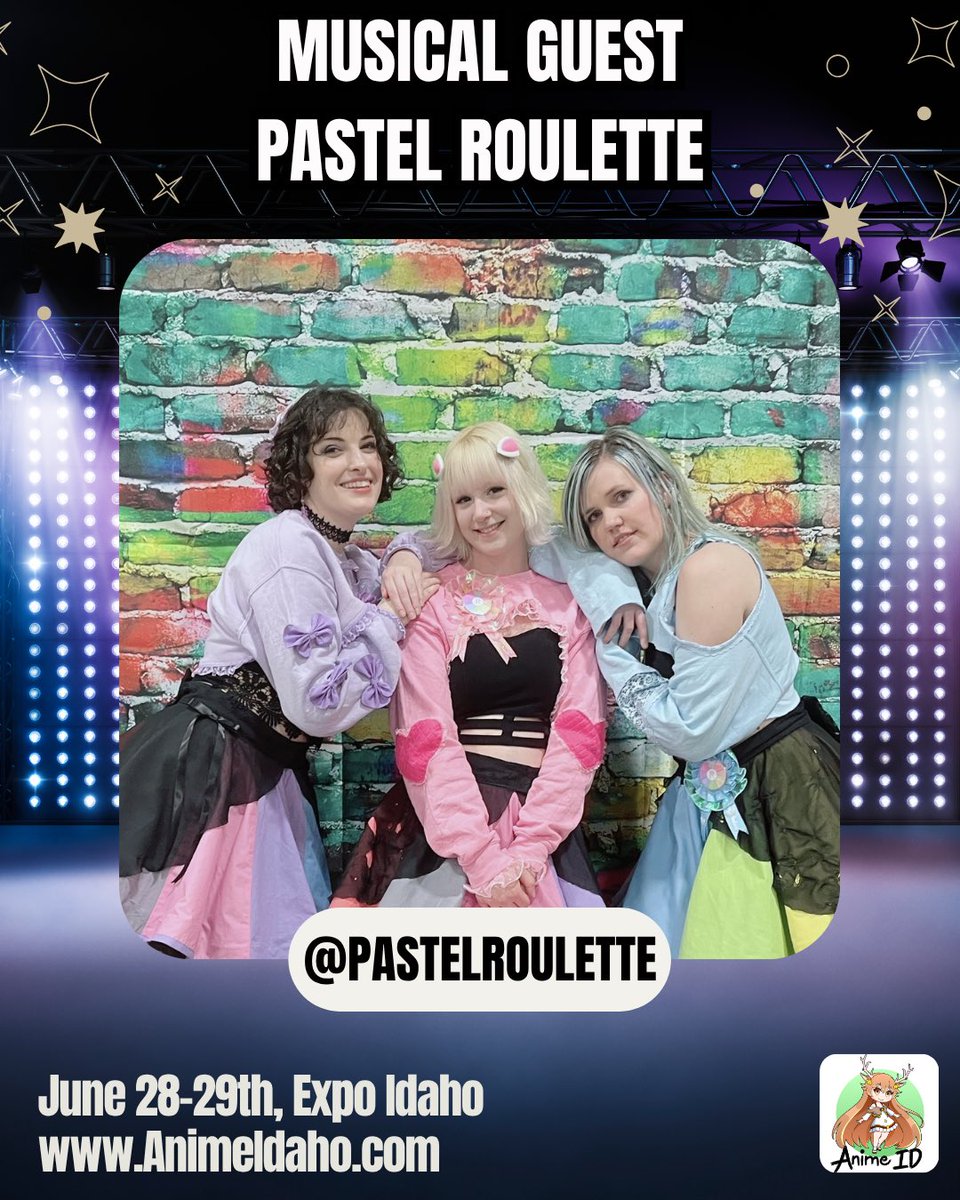 Anime ID is excited to announce Pastel Roulette as a musical guest this year!

Secure your ticket to Anime ID today to see them preform live!

Tickets >>> animeidaho.com