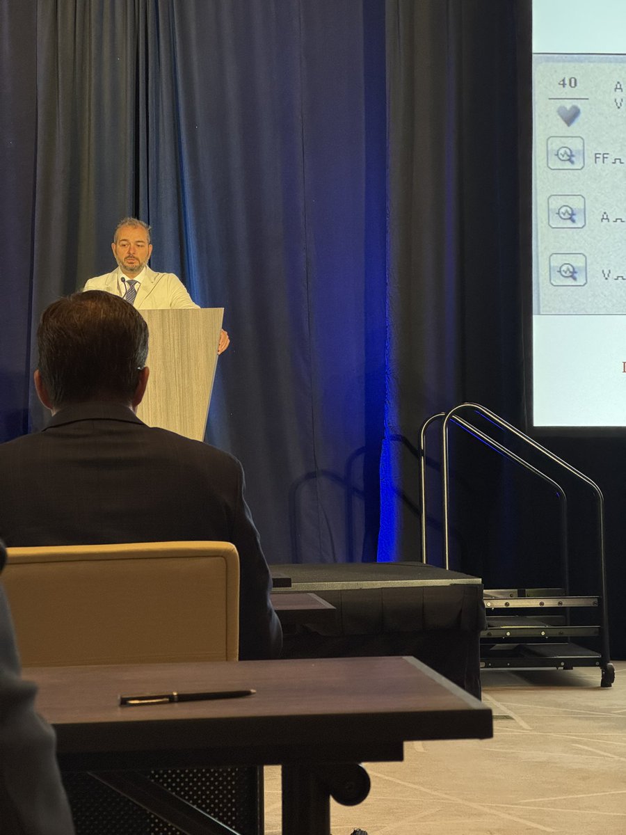 KatieSDodd's tweet photo. @CurrentCrm amazing conference thus far and another day to go! Dr. Badin presenting on PFA in CIED patients and moderating an enthralling session on TV Lead Management https://t.co/c97VvcH2gO