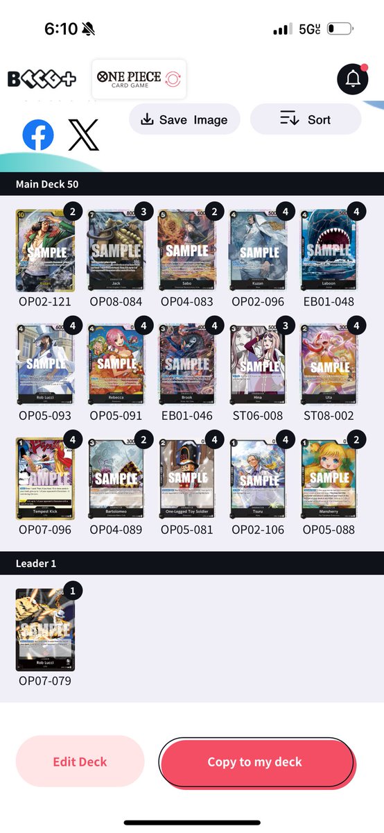 Finished 7th at the <a href="/_proplaygames/">Pro-Play Games + PPG Events</a> Louisiana regionals! Played Lucci
Finally broke the dry streak! LFG!!

Zoro 🔴
Ussopp 🟢 @Cross_Aii 
GP Luffy 🟢
Zoro 🟢
Lucci 🟢
GP Luffy 🟢
RP Luffy 🟢
Lucci 🟢 <a href="/itsgodsplan/">Seven07</a> 
GP Luffy 🟢 <a href="/RealZoru/">Alexander G</a>