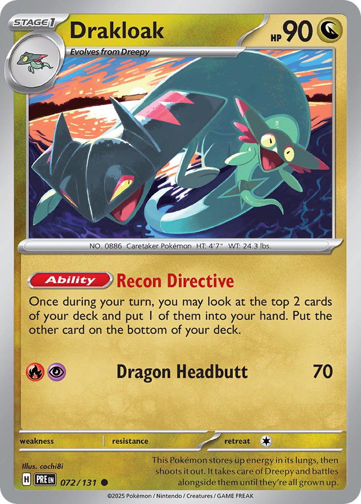 Ever since Bibarel rotated i’ve been using Drakloak with a 1 of Dragapult in all my decks cause its the best replacement, but the hate in the comments has gotten worse cause people are sick of seeing these dragons

Please Pokemon give us better draw engines so i can stop spamming