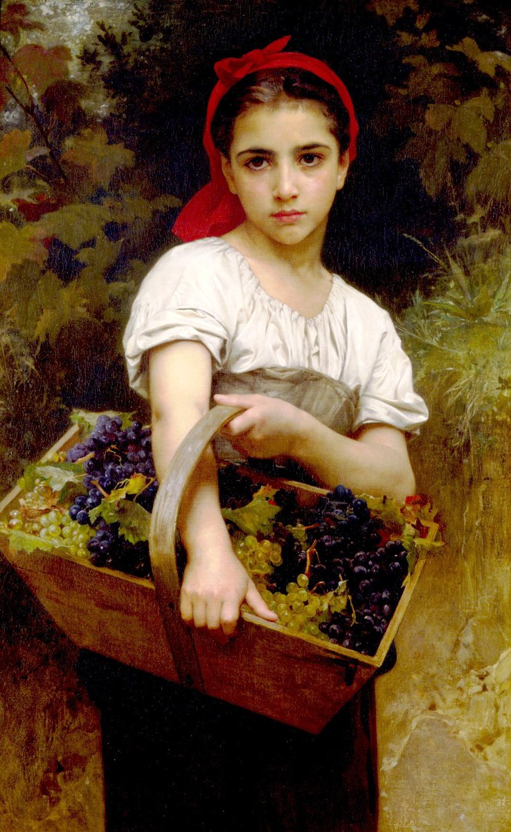 William Bouguereau (1825-1905), Vendangeuse (The Grape Picker / La recolectora de uvas), 1875, Óleo sobre lienzo