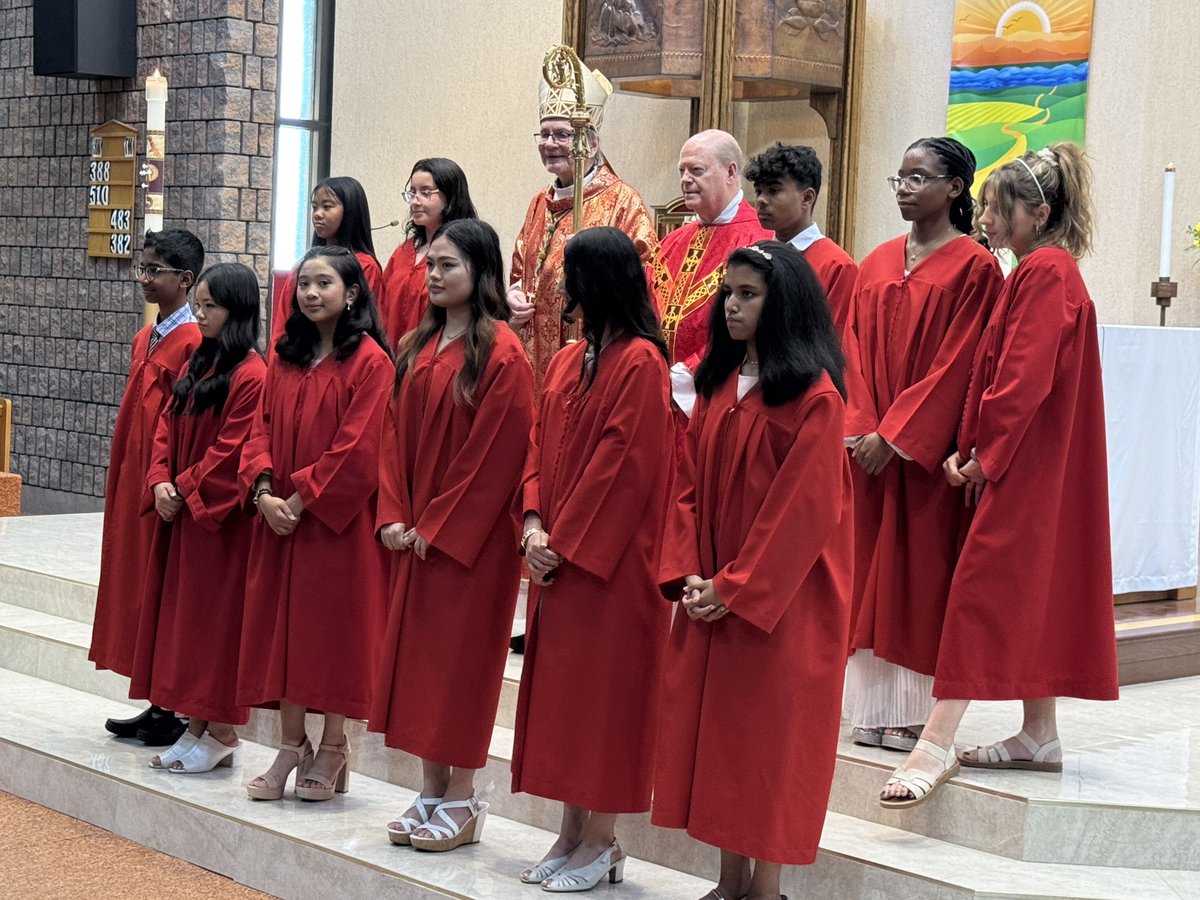 St. Dunstan TCDSB (@stdunstantcdsb) on Twitter photo Congratulations to the newly confirmed of St. Dunstan Parish! May the Holy Spirit strengthen you to be bold witnesses of the Good News! Special thank you to Bishop Kasun for conferring the sacrament!
<a href="/TCDSB/">Toronto Catholic District School Board</a> <a href="/TCDSB_Peterson/">SO Peterson</a> <a href="/archtoronto/">Archdiocese of Toronto</a> Congratulations to the newly confirmed of St. Dunstan Parish! May the Holy Spirit strengthen you to be bold witnesses of the Good News! Special thank you to Bishop Kasun for conferring the sacrament!
<a href="/TCDSB/">Toronto Catholic District School Board</a> <a href="/TCDSB_Peterson/">SO Peterson</a> <a href="/archtoronto/">Archdiocese of Toronto</a>