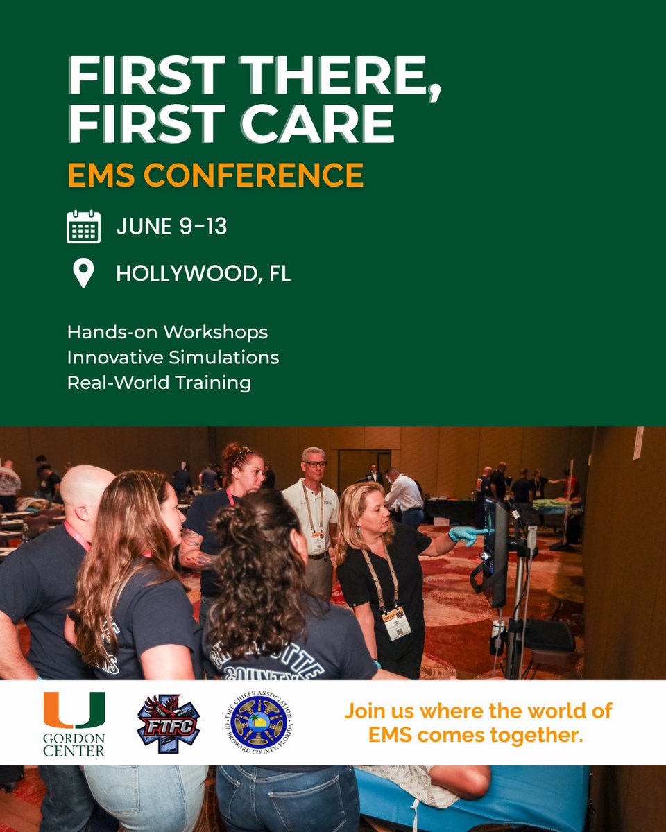 We are gearing up for #FTFC2025!

We will be hosting the following workshops, led by Drs. Ivette Motola and Samia Barbar:

📅 Monday, June 9
EMS Point-of-Care Ultrasound (POCUS)
Sessions: 8 AM–12 PM &amp; 1–5 PM

📅 Tuesday, June 10
Pediatric Emergency Management
Session: 1–5 PM