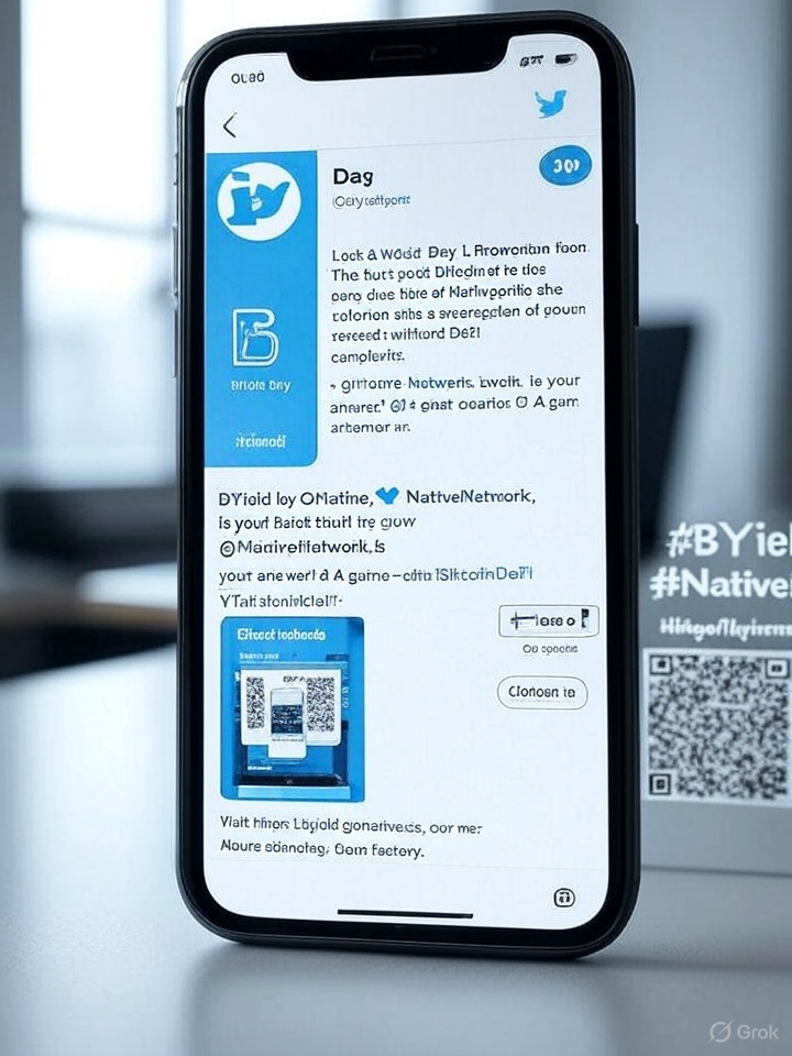 OchubaVictorOge's tweet photo. 💰 Want your Bitcoin to earn rewards without DeFi complexity? BYield by @Native_Network_ is your answer! 🚀
👉 Deposit BTC, earn yield, keep control. Simple, secure, revolutionary!
#BYield #NativeNetwork #BitcoinDeFi https://t.co/pkCCtrE2dY