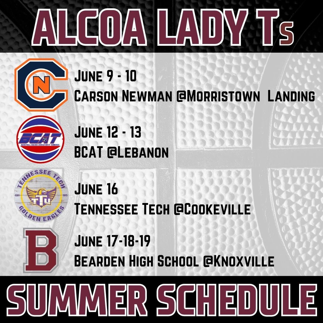 Here’s where you can find the Lady Ts this summer! Lets go!!!!