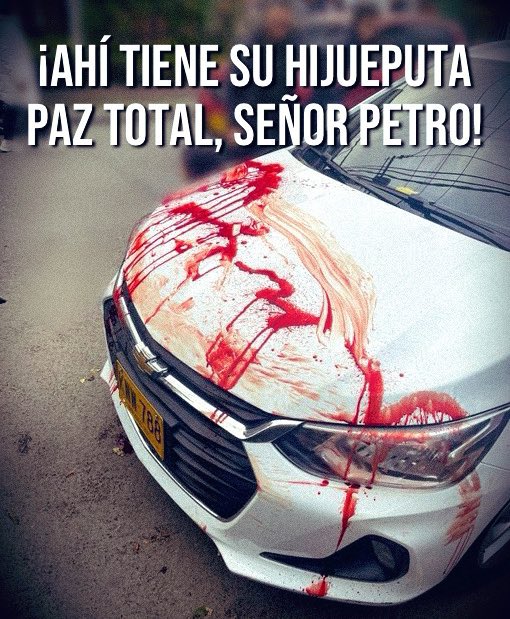 cmbustamante's tweet photo. Todo es culpa del odio infundido por @petrogustavo 
Hacer oposición en Colombia es un riesgo para la vida de todos! https://t.co/2zzBiAli7L