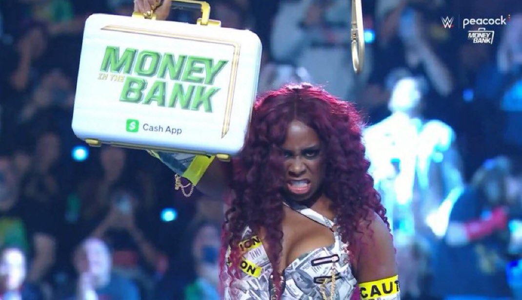 TrinityFatuNews's tweet image. NAOMI IS MISS MONEY IN THE BANK!!!