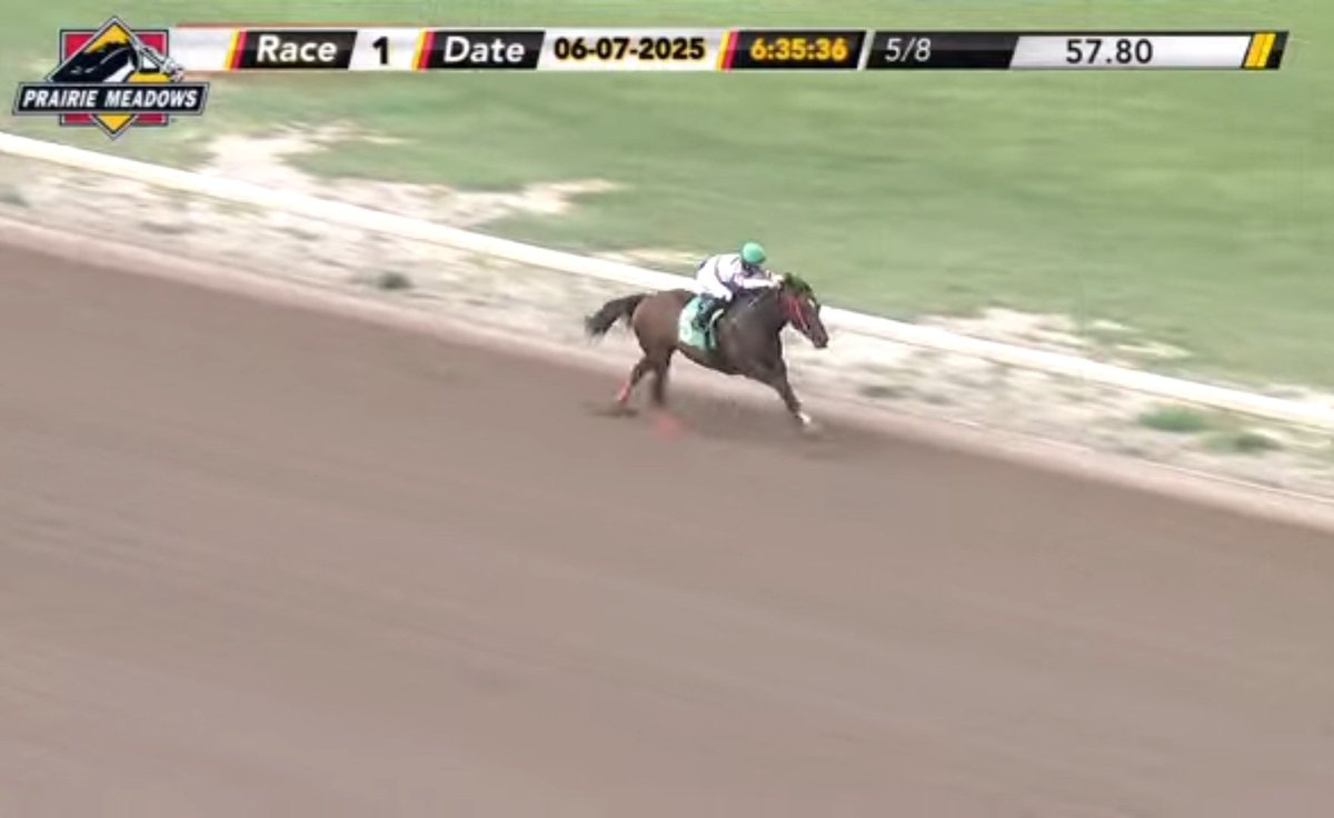 It's Ten Days Later by the length of the grandstand in Saturday's lidlifter ... Tyler Bacon up for his 23rd win of the season ... Oscar Flores trains for <a href="/ILoveFastHorses/">Danny  Caldwell</a>.