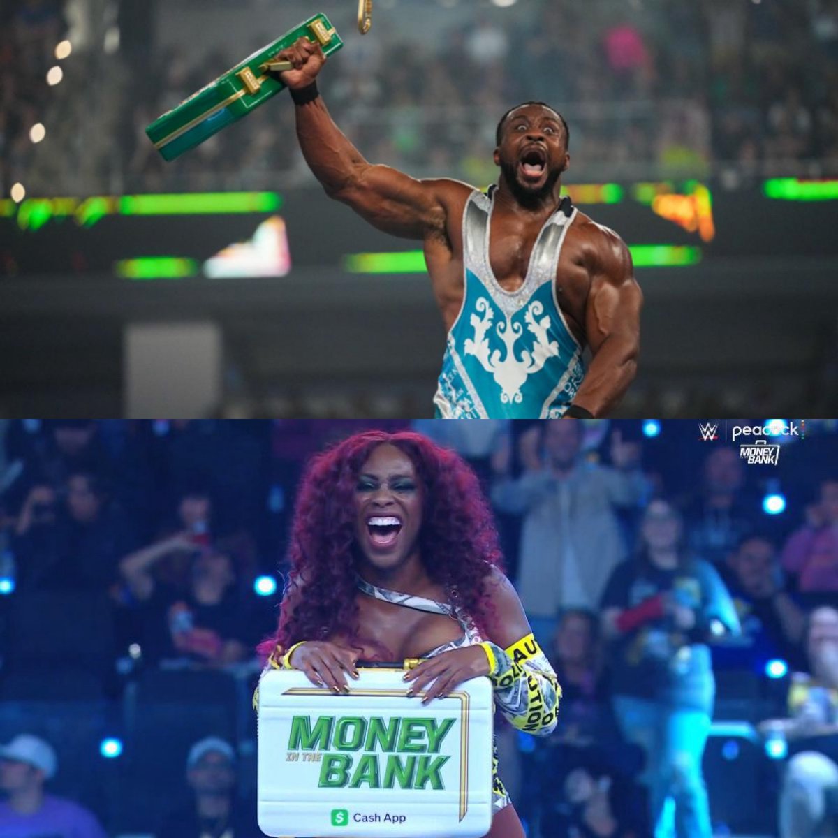 NAOMI NOW JOINS BIG E AS THE ONLY BLACK MITB WINNERS. THIS IS BLACK HISTORY 😭🤎
#MITB