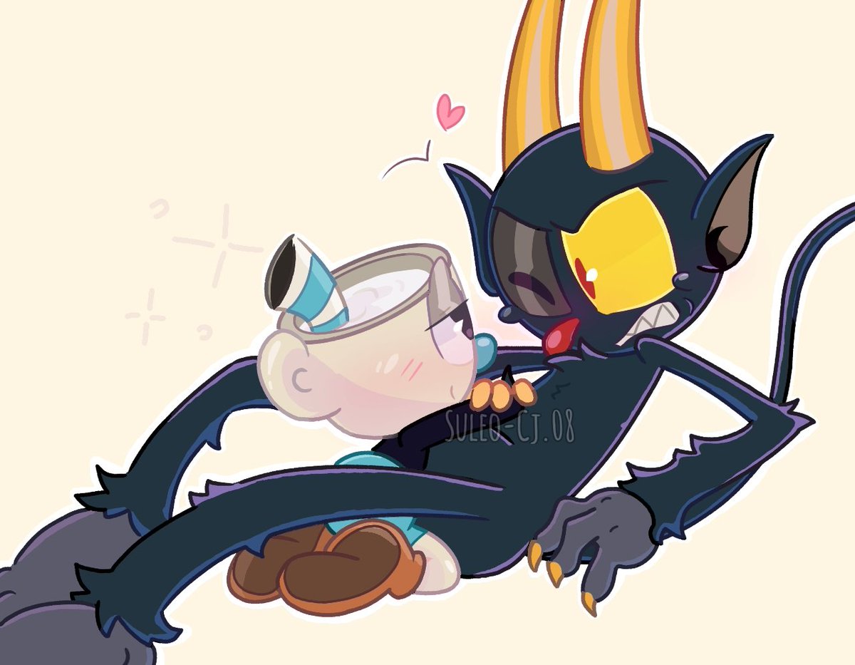 SuleoCJ's tweet photo. Mugman se a pasado de copas con unos buenos embellecedores 🤭✨
Quiero pensar que Mugman fue quien dio iniciativa en su relación y Devil terminó enamorándose de él U.U 🖤
#lovethis #foryou #thedevil #Mugman #Devilmug #yaoi #cute #hug #lovethis https://t.co/bQwuHsYven