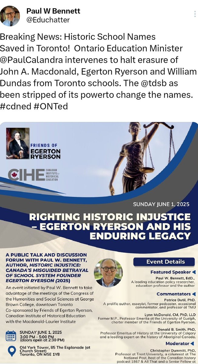 Education Reformer (@chris4_reform) on Twitter photo ctvnews.ca/toronto/articl…
Lesson learned and still relevant: Erasing history doesn’t erase the truth. Henry Dundas fought tirelessly against slavery, even when opposition was fierce.
Let us be as courageous as he was-Dont let wokists distort or erase the truth. #onpoli <a href="/NewGenPPC/">New Generation PPC</a> ctvnews.ca/toronto/articl…
Lesson learned and still relevant: Erasing history doesn’t erase the truth. Henry Dundas fought tirelessly against slavery, even when opposition was fierce.
Let us be as courageous as he was-Dont let wokists distort or erase the truth. #onpoli <a href="/NewGenPPC/">New Generation PPC</a>