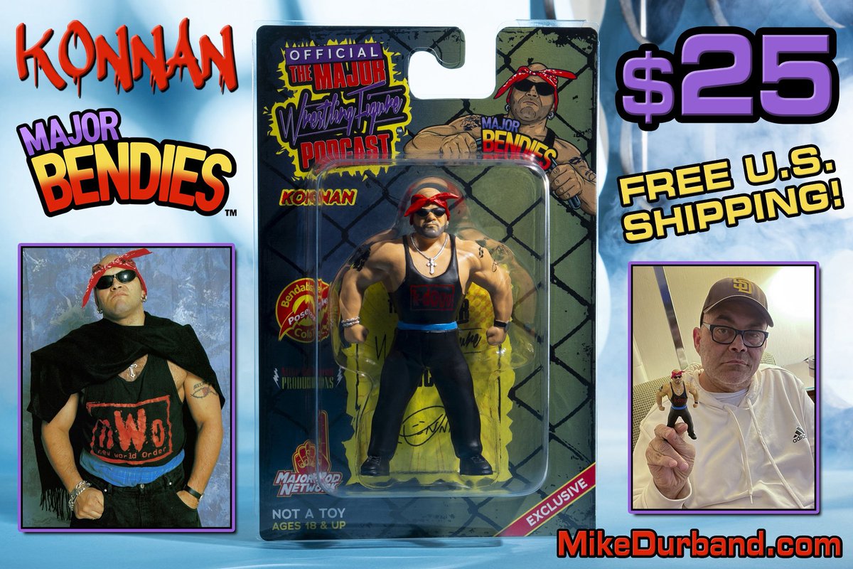Did you see #Konnan at #WorldsCollide today??

Get the Konnan nWo Wolfpac Major Bendies figure at MikeDurband.com! $25 w/ free U.S. shipping! 
<a href="/Konnan5150/">Konnan</a> <a href="/K100Konnan/">K100 w/ Konnan & Disco</a> 
#WWE #WWEWorldsCollide #AAA #LuchaLibre