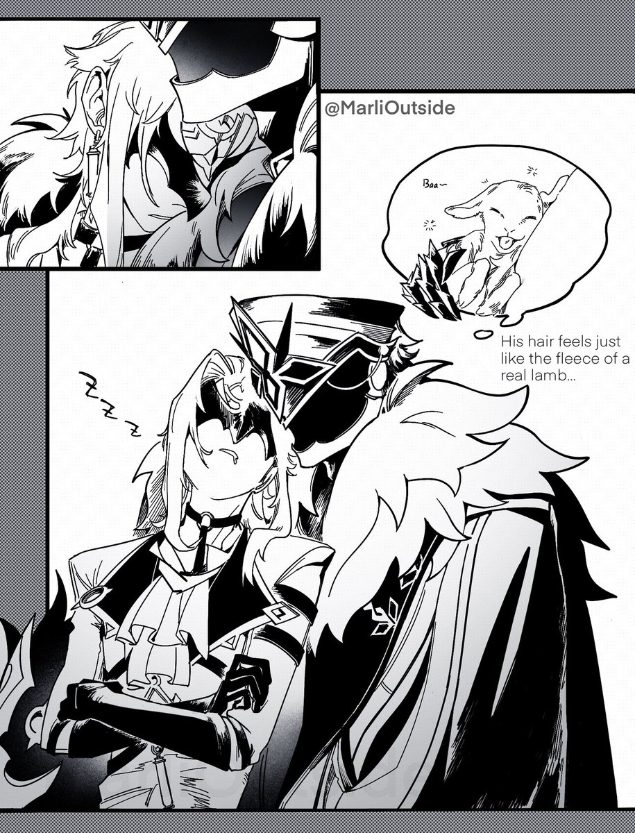 MarliOutside's tweet image. He’s only cute when he’s asleep. If only he weren’t just pretending. 🗡️🧪🗡️
#Capitano #Dottore #capittore