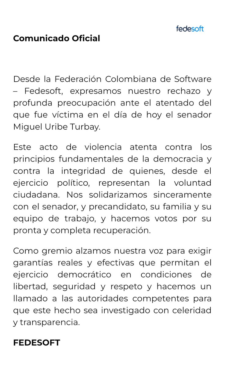 Fedesoft Colombia tweet media