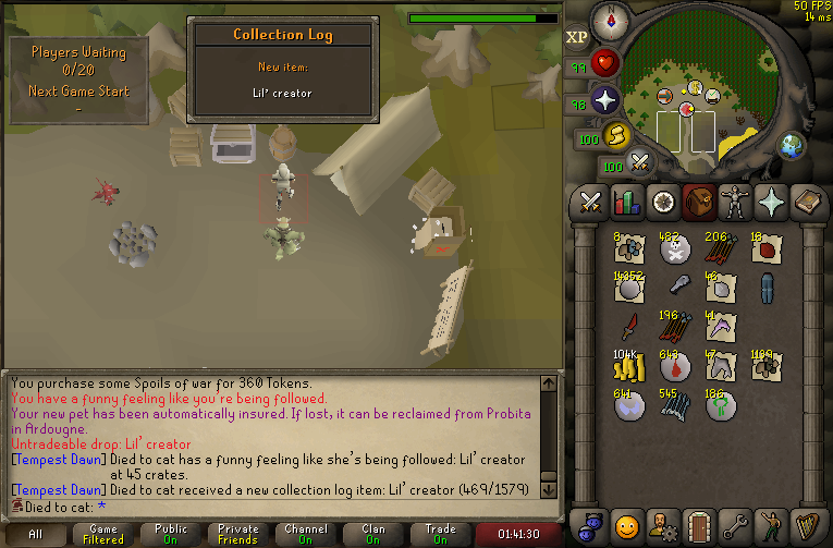 Anglerfish_OSRS's tweet photo. guess i get pet on the hc too with leftover zeal https://t.co/rLbdymx2QS