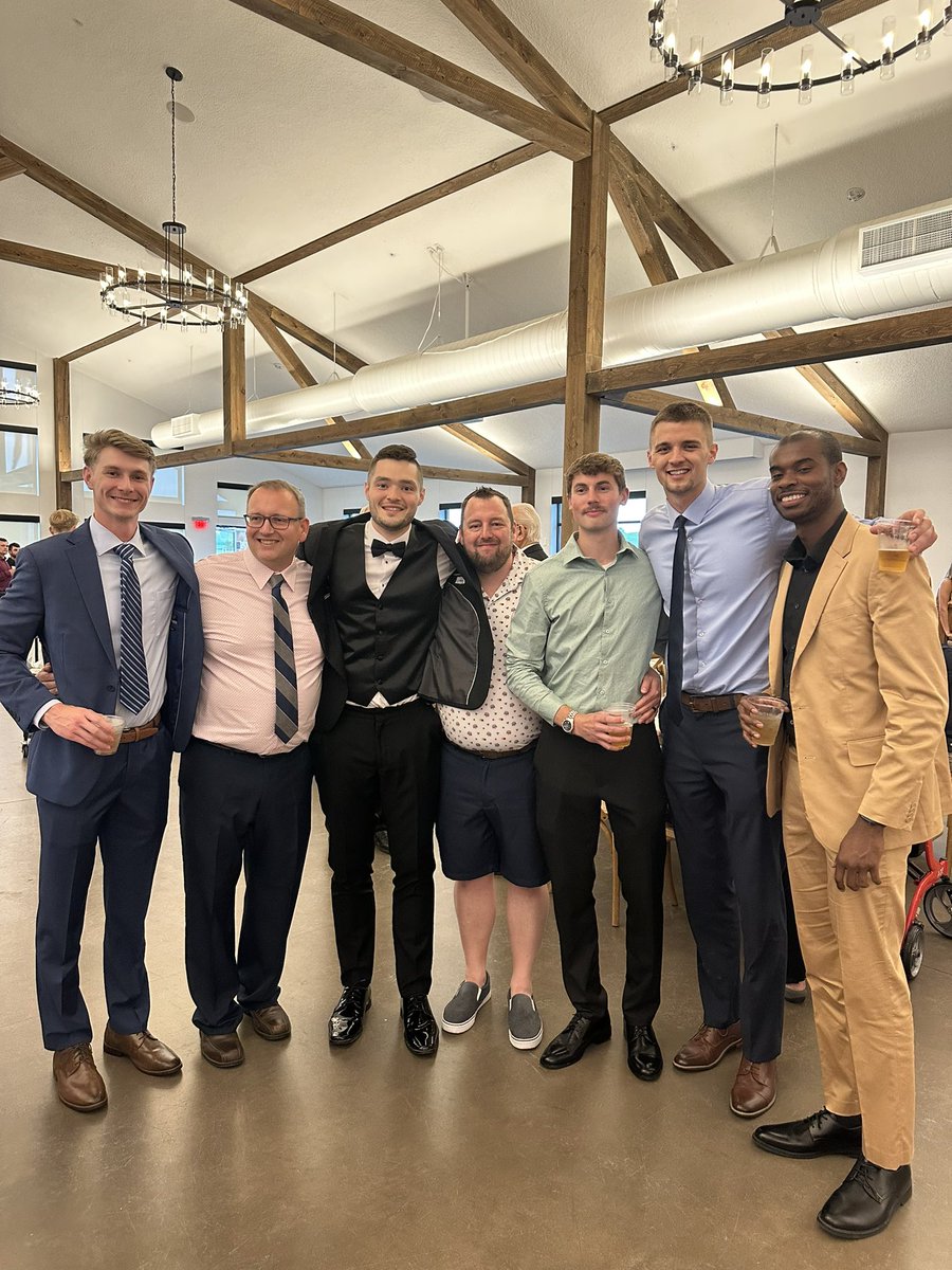 #Brotherhood coming from all over for the Booth wedding!
#BleedBlue