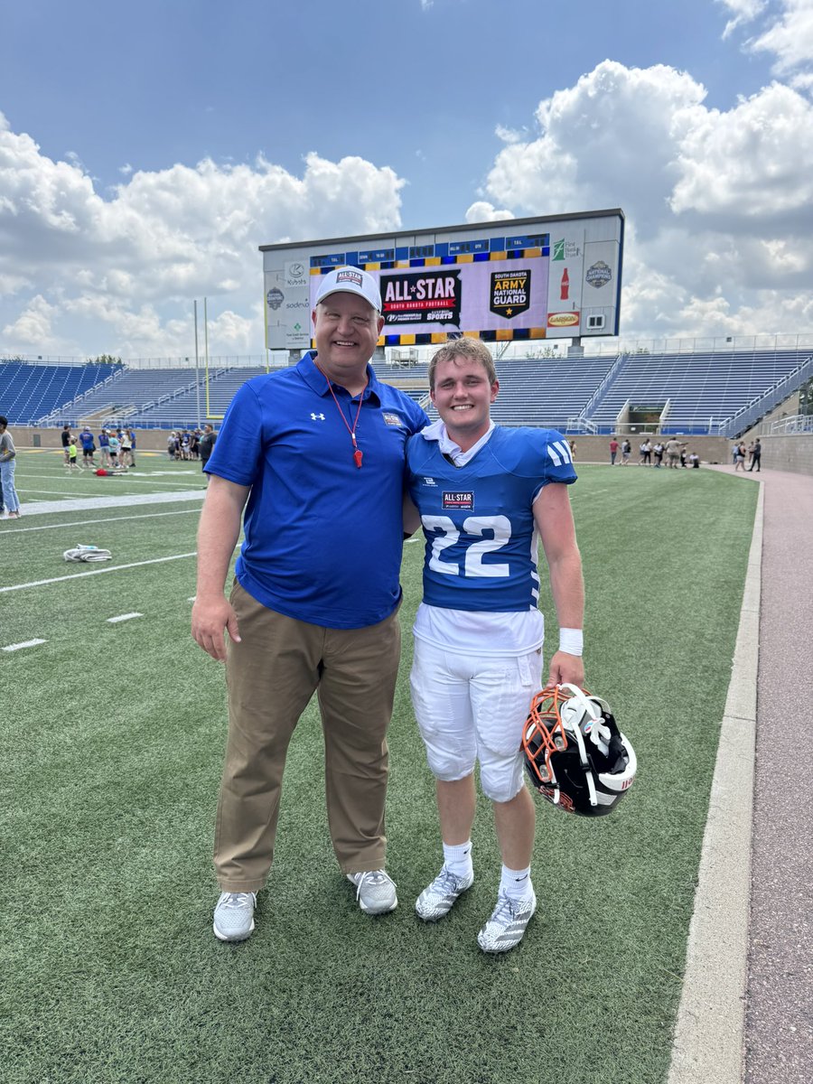 Kolby Hofer (@kolby_hofer22) on Twitter photo Had a great weekend participating in the South Dakota All-star Football weekend!!
<a href="/sdfbca/">SoDak Football Coaches Association</a> <a href="/CoachColpitts/">Brandon Colpitts</a> #blueteam💪 Had a great weekend participating in the South Dakota All-star Football weekend!!
<a href="/sdfbca/">SoDak Football Coaches Association</a> <a href="/CoachColpitts/">Brandon Colpitts</a> #blueteam💪