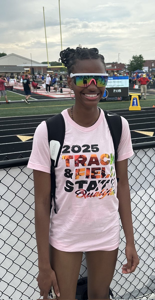 Peytan Denagall finishes on the podium with an 8th place in High Jump with a mark of 5-06!
