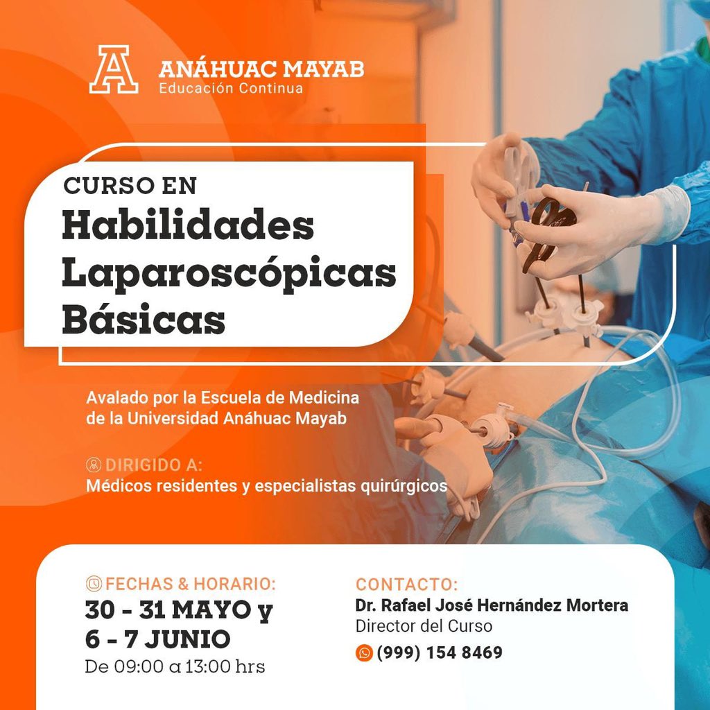rjhernandezm's tweet photo. Fin del día 3 y 4 del Curso de Habilidades Laparoscópicas Básicas Universidad Anahuac Mérida.
A rediseñar, mejorar y crecer. Listos para V 3.0 https://t.co/wAM1tCqm4v