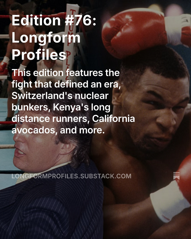 Longform Profiles (@longformprofile) on Twitter photo Edition #76 features fantastic long reads from:
<a href="/MarkKriegel/">Mark Kriegel</a> <a href="/JezewskaJ/">Jessi Jezewska Stevens</a> <a href="/brettmartin/">Brett Martin</a> <a href="/ATCodinha/">Alessandra Codinha</a> <a href="/lucy_feldman/">Lucy Feldman</a> <a href="/SamAugustDean/">Sam Dean 🦅</a> <a href="/Bernstein/">Joe Bernstein</a> <a href="/a_greenberg/">Andy Greenberg (@agreenberg at the other places)</a> <a href="/jw_rosen/">Jonathan W. Rosen</a> <a href="/DanielNMiller/">Daniel Miller</a> <a href="/scottsayare/">Scott Sayare</a> <a href="/The_SummerMan/">Frazier Tharpe II</a> <a href="/MichaelMechanic/">Michael Mechanic</a> <a href="/lilliannnali/">Lillian Ali</a> <a href="/DFriedmanWrites/">Danielle Friedman</a> <a href="/dkpergament/">Danielle Pergament</a> <a href="/lilapearl/">lila pearl</a> Edition #76 features fantastic long reads from:
<a href="/MarkKriegel/">Mark Kriegel</a> <a href="/JezewskaJ/">Jessi Jezewska Stevens</a> <a href="/brettmartin/">Brett Martin</a> <a href="/ATCodinha/">Alessandra Codinha</a> <a href="/lucy_feldman/">Lucy Feldman</a> <a href="/SamAugustDean/">Sam Dean 🦅</a> <a href="/Bernstein/">Joe Bernstein</a> <a href="/a_greenberg/">Andy Greenberg (@agreenberg at the other places)</a> <a href="/jw_rosen/">Jonathan W. Rosen</a> <a href="/DanielNMiller/">Daniel Miller</a> <a href="/scottsayare/">Scott Sayare</a> <a href="/The_SummerMan/">Frazier Tharpe II</a> <a href="/MichaelMechanic/">Michael Mechanic</a> <a href="/lilliannnali/">Lillian Ali</a> <a href="/DFriedmanWrites/">Danielle Friedman</a> <a href="/dkpergament/">Danielle Pergament</a> <a href="/lilapearl/">lila pearl</a>