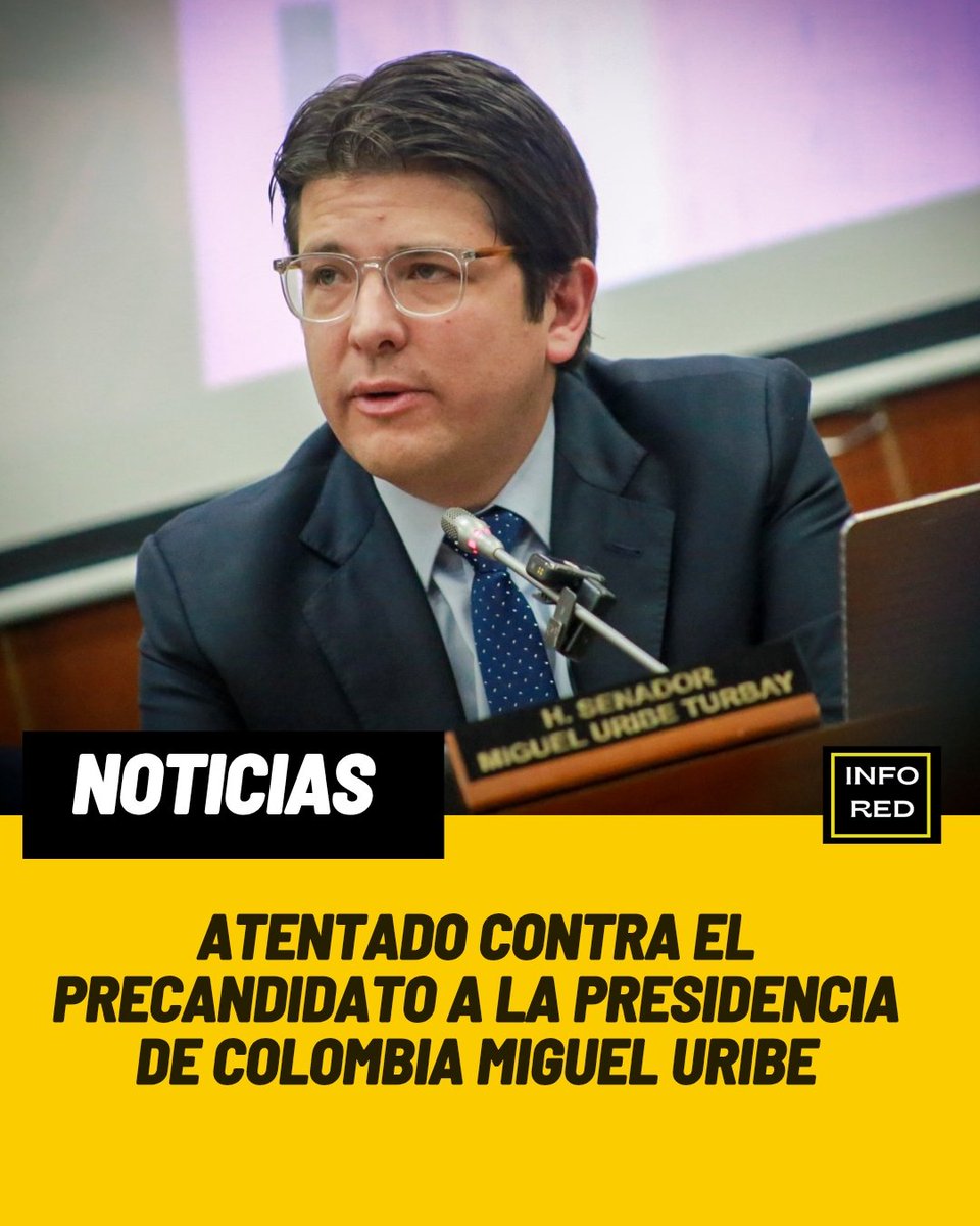 El precandidato presidencial colombiano, Miguel Uribe, fue víctima de un atentado la tarde de este sábado.
Noticia en desarrollo.

#migueluribe  #Colombia
                    instagram.com/p/DKnoja8M2Vn/…