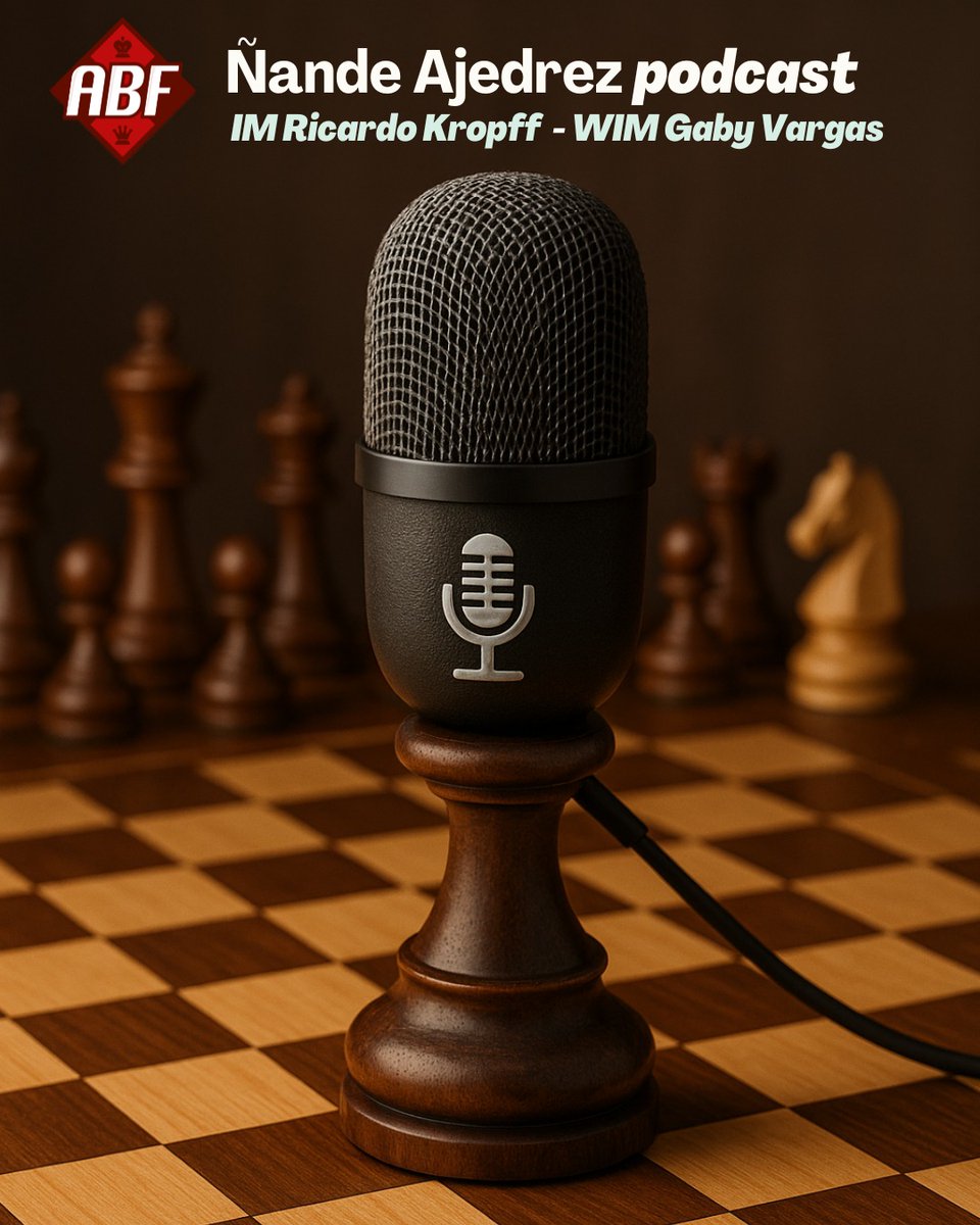 Hace 1 semana decidimos agarrar un micrófono y hablar de Ajedrez y otras cosas con <a href="/Kropff69/">Ricardo Kropff</a> 
Creo que el Segundo episodio no será tan improvisado jajaja 

Me gustó mucho el nombre Ñande Ajedrez 🇵🇾
Tips y consejos son bienvenidos 🤗 

Estamos en Spotify! 
open.spotify.com/show/3WOpehqe1…