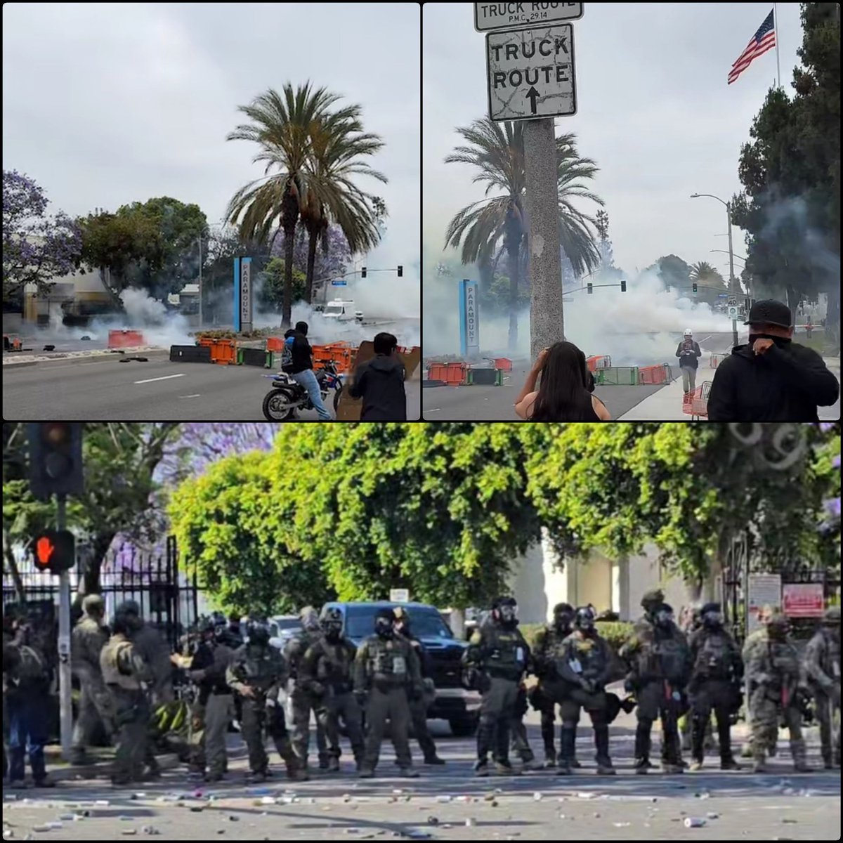 BrianCanoSr's tweet image. Paramount–Compton area. 
Tear gas, flash-bangs, and street blockades near Alondra Blvd.
Tensions remain high.
Follow me for on-the-ground updates &amp;amp; more images. 
#ICEraids #Compton #Paramount #Immigration