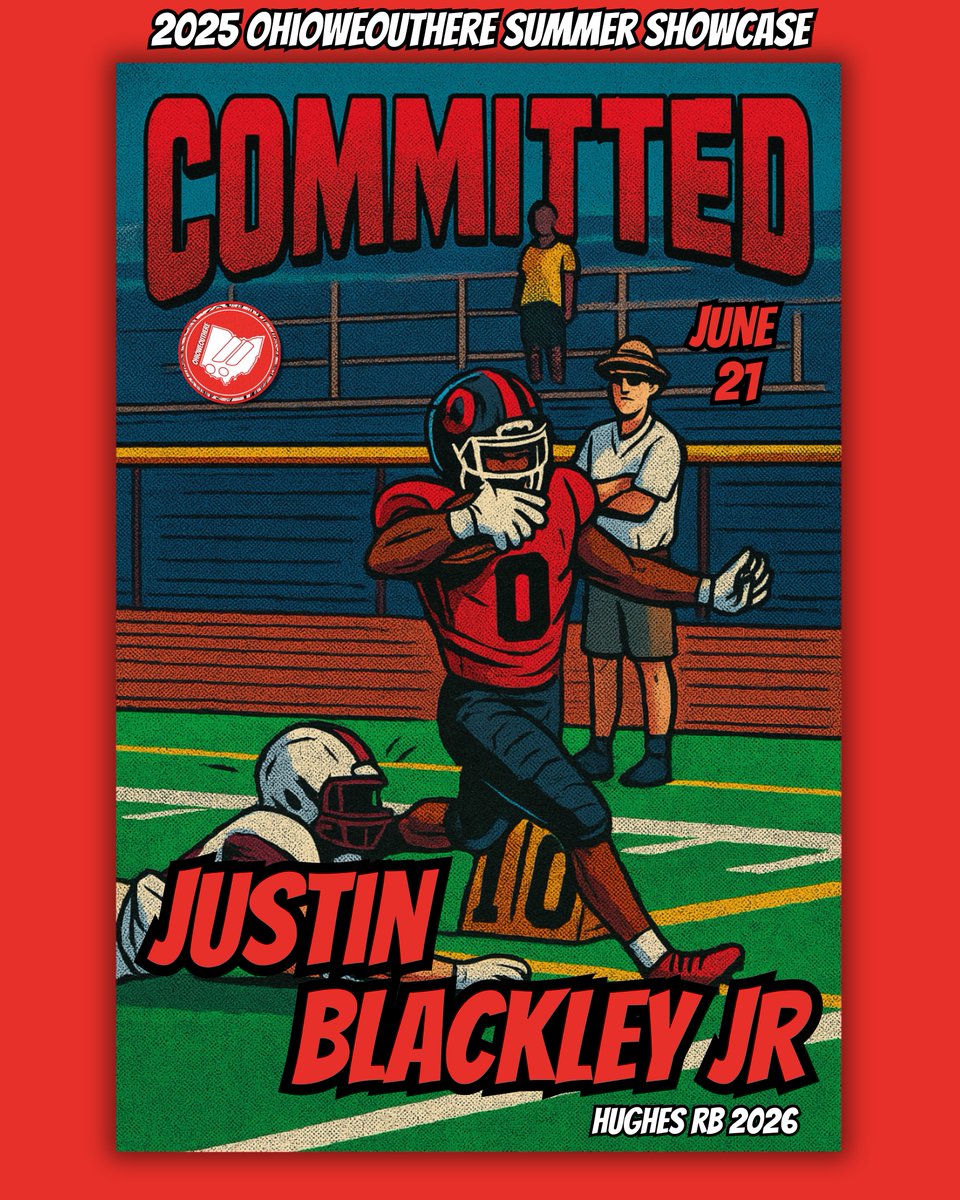 OhioWeOutHere ‼️ (@ohioweouthere_) on Twitter photo Hughes RB/MLB Justin Blackley Jr. (’26) – 5’8”, 190 lbs – is locked in for the 2025 OhioWeOutHere Showcase!
Dual‑threat back and linebacker. 315 bench • 500 squat. 🙌
HS & MS athletes — register now. Link in bio!
#OhioWeOutHere Hughes RB/MLB Justin Blackley Jr. (’26) – 5’8”, 190 lbs – is locked in for the 2025 OhioWeOutHere Showcase!
Dual‑threat back and linebacker. 315 bench • 500 squat. 🙌
HS & MS athletes — register now. Link in bio!
#OhioWeOutHere
