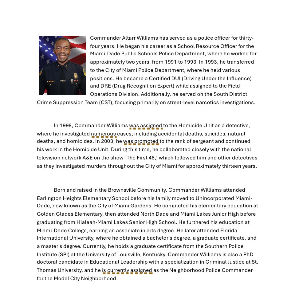 I am honored to be recognized by the community for my “boots on the ground” work. I sincerely appreciate everyone involved.