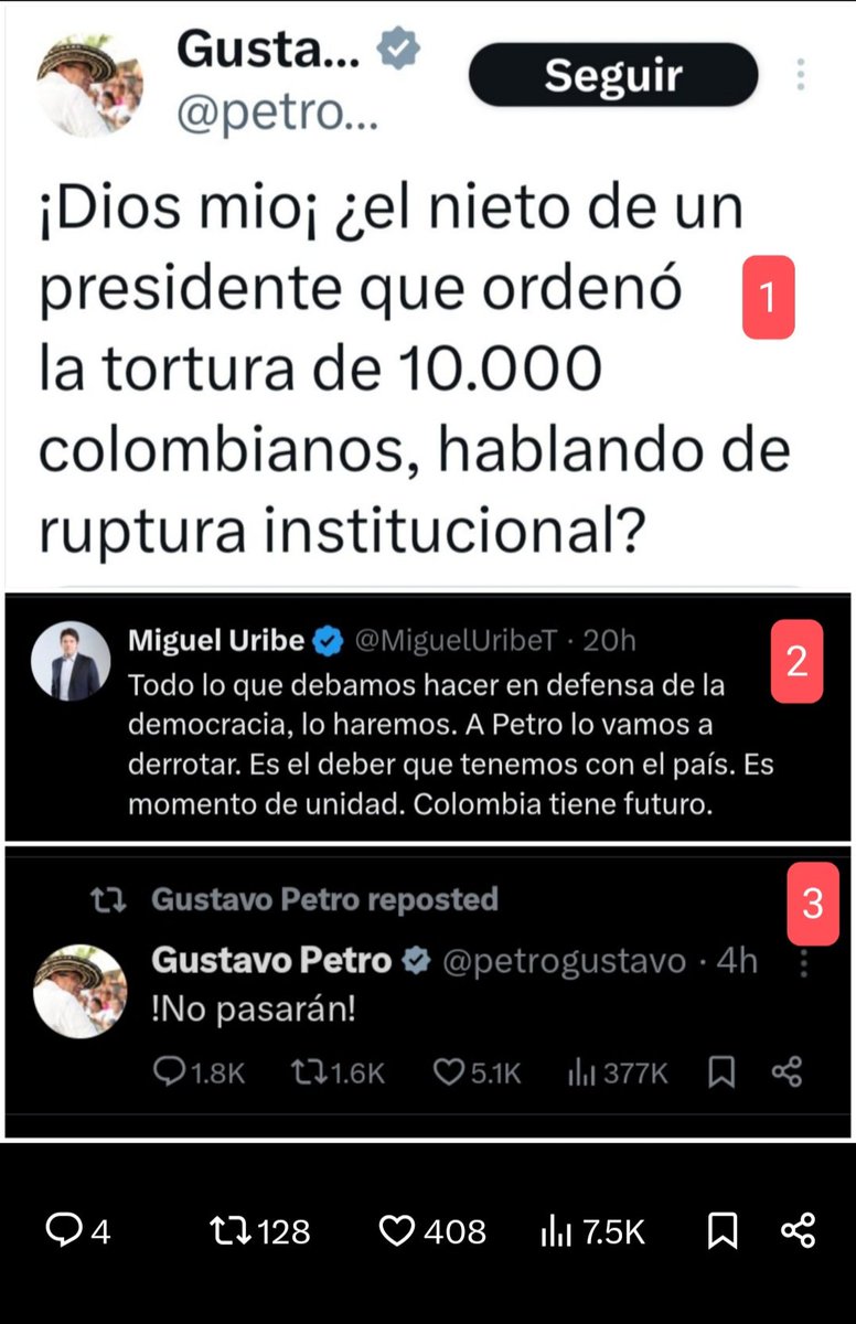 odsandratello's tweet photo. @petrogustavo Este gobierno específicamente usted es el responsable que estoy este sucediendo , ya que solo destila veneno y odio en el País , y esto que significa??? https://t.co/lxzclIKFG8