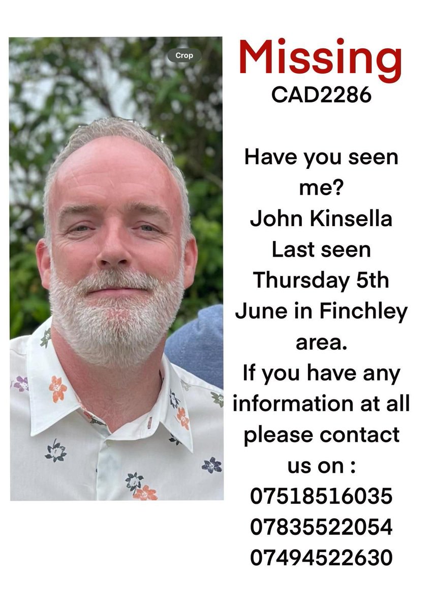 LOM111's tweet photo. @metpoliceuk 
Please find John. https://t.co/WaH82VB71L