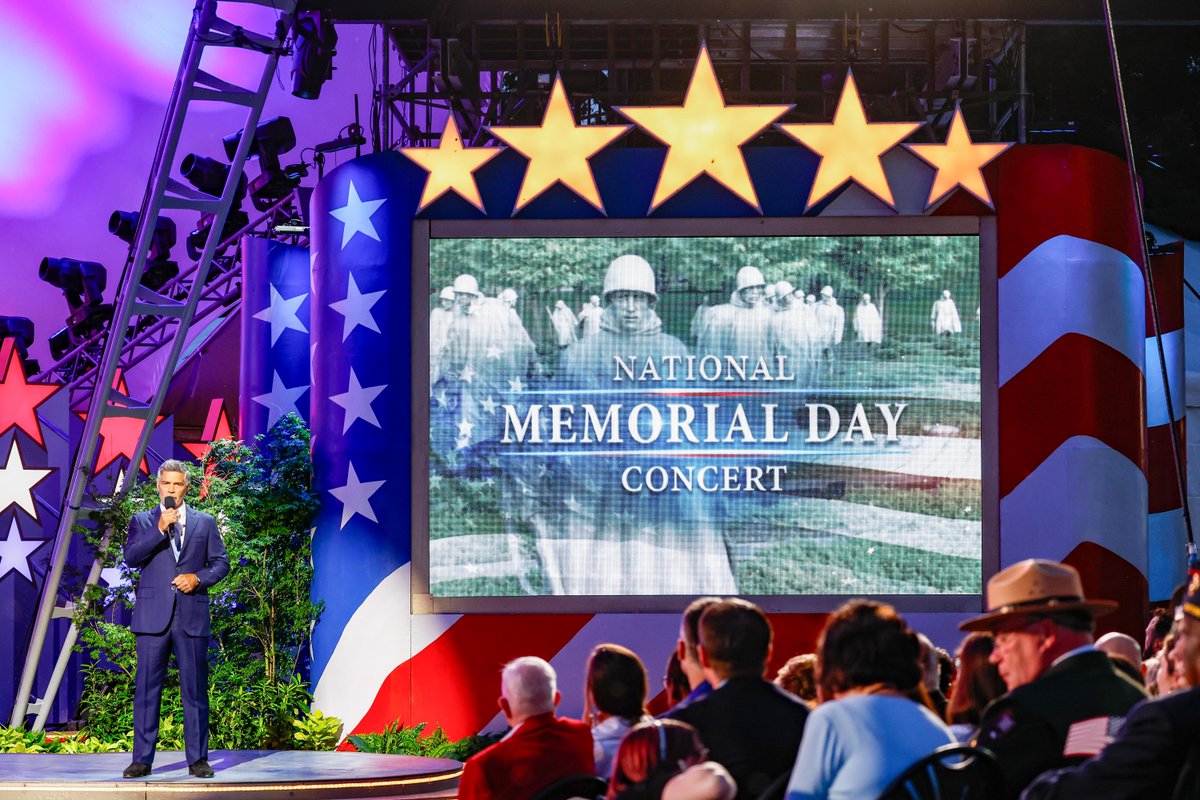 MemorialDayPBS's tweet image. Gary Sinise and Esai Morales host the 2025 National Memorial Day Concert, honoring the military service of our troops, veterans, wounded warriors, all those who have given their lives for our nation, and their families.
Stream the show now: bit.ly/4dRwyXp
@GarySinise…