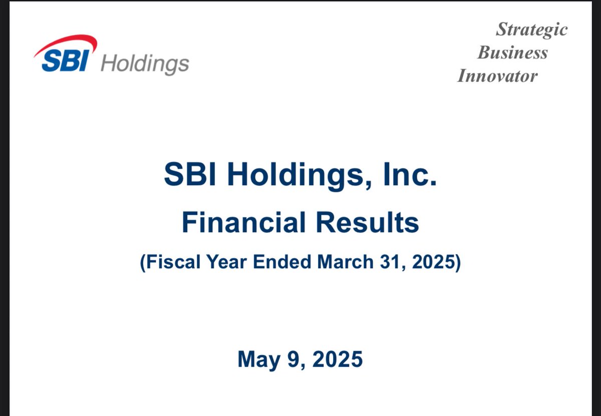 YaoYao78142279's tweet photo. May 9, 2025 SBI Group:

"Discussions are underway regarding $RLUSD (a stable coin issued by Ripple in the U.S. and pegged 1:1 to the U.S. dollar) with the purpose of expanding the SBI VC Trades's handling of stable coins"

Also,

"Seeking future partnership with Hidden Road, a leading international prime brokerage that Ripple announced on April 9, 2025"

#Ripple #XRP #XRPArmy