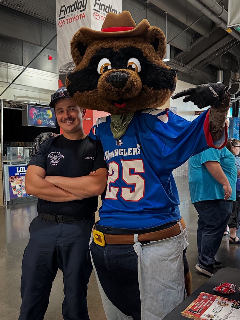 Central Arizona Fire & Medical (@centralazfire) on Twitter photo Headed to the <a href="/NazWranglers/">NAZ Wranglers</a> game tonight? Come say hi to your firefighters and of course, everyone’s favorite mascot, Whiskie!
We’re near the main entrance—stop by and learn a little about how CAFMA serves the community 🤝 #NAZWranglers #PrescottValley Headed to the <a href="/NazWranglers/">NAZ Wranglers</a> game tonight? Come say hi to your firefighters and of course, everyone’s favorite mascot, Whiskie!
We’re near the main entrance—stop by and learn a little about how CAFMA serves the community 🤝 #NAZWranglers #PrescottValley