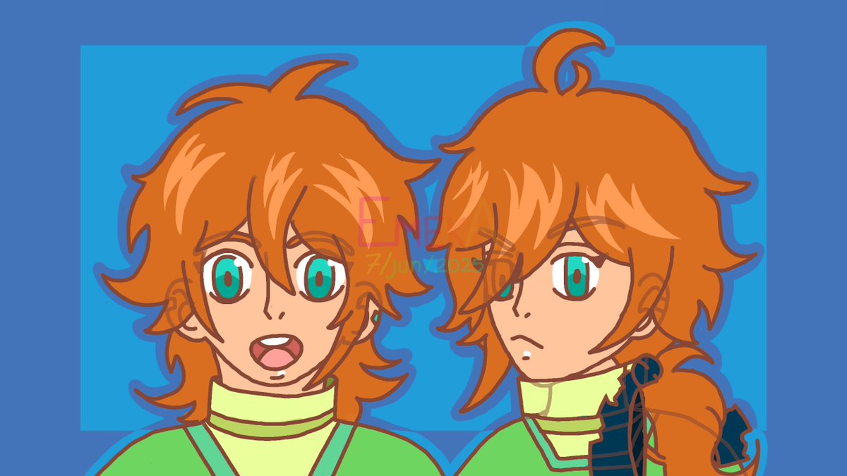 EmekaAlhue's tweet photo. I made a twins brothers who are friends of Ezra. They're the children of King Elias' vassal, Kite.

Their names? I still have to think about it 😅

Guess who is the oldest? #ocs #digitalart #originalcharacter #EmekaOCS https://t.co/7T8TswvqZA
