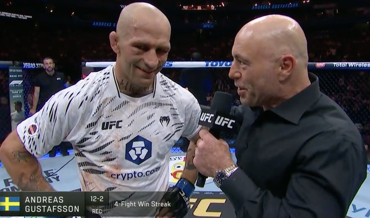 This is amazing to see! Andreas Gustafsson is a beast #UFC316