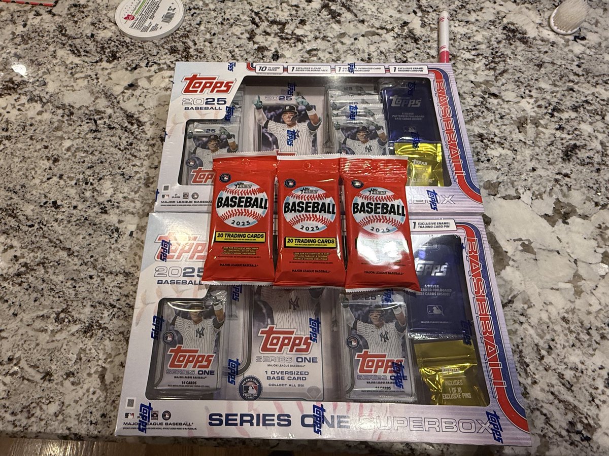 Went for ice cream for the kids. Came back with baseball cards and ice cream.