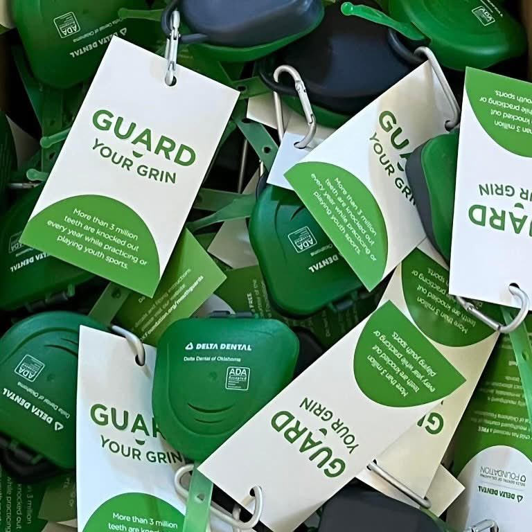 Participants in the <a href="/OKC_comets/">Oklahoma City Comets</a> Future All-Stars Night receive free mouthguards from DDOK! #GuardYourGrin