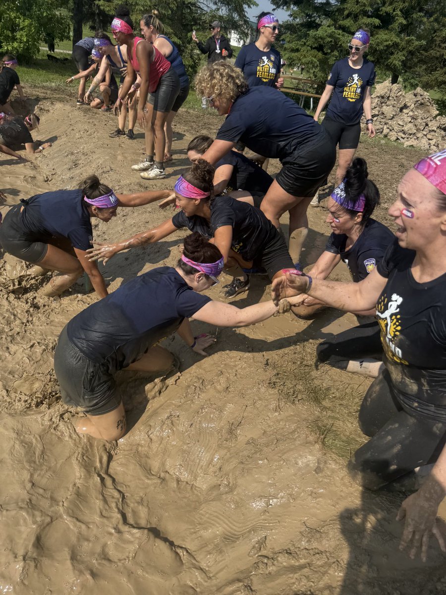 RMiller2221's tweet photo. Crawled through mud, laughed until we cried &amp; may never get our sneakers clean, but we crushed the 4th annual  @PeelPolice WISN Mudgirl Run! Teamwork, grit, and unstoppable women! Incredible day with amazing women! https://t.co/8SbIM0YX4z