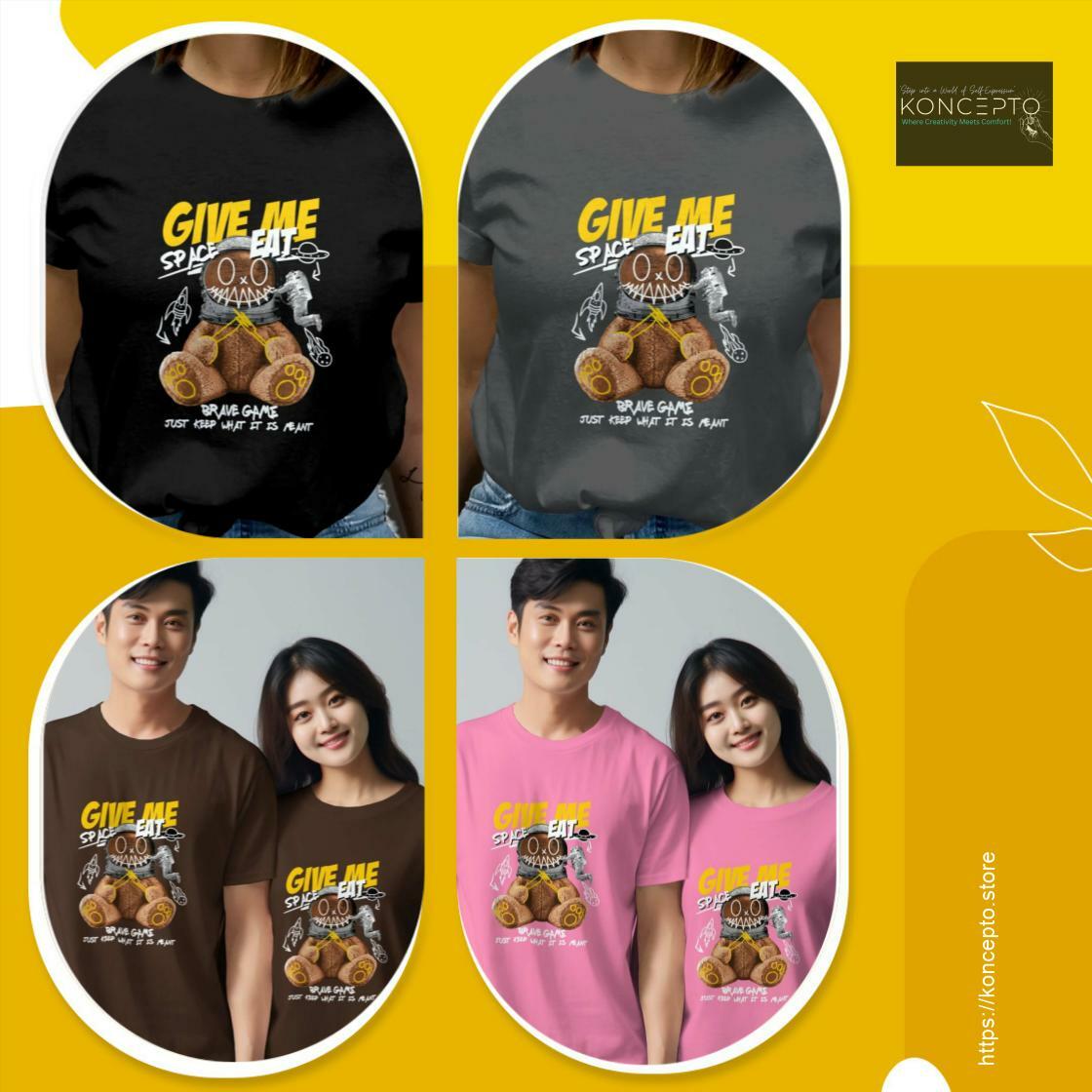 josefrom49th's tweet image. Jazz it up! Introducing Funny Space Bear Astronaut Eating Graphic T-Shirt, Cute Bear in Space Helmet Shirt, Humorous Space-Themed Tee, Unique Graphic Shirt, exclusively priced at an unbeatable value of $21.98 Don't miss out!
koncepto.store/products/funny…
#StreetwearCommunity #JdmFever