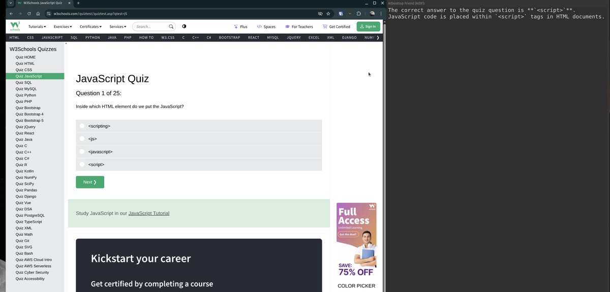 LanceSeidman's tweet photo. Welcome to #AI Desktop Friend (#AIDF).
Are you coding but don't want to use Co-pilot or Cursor? Open up @code and it'll help improve your code and even write what you want to build next and it'll code it for you to Copy + Paste & tell you some helpful development requirements for your project (take that #vibecode).
AIDF has the intelligence to understand EXACTLY what's going on, no matter what you're doing on your desktop and will start assisting you to give any and all conext you may need.
Trying to take a test, perhaps a coding test? Oops, AIDF can give you the answers too. What if I told you, you can just speak out loud anytime to it, and it'll do what you want without EVER opening an App or website? Easy and thanks to the new Whisper Model I found on
@huggingface.
Best part? Use your own LLM API like @TryArcade, @AnthropicAI, or use @ollama locally. So no fears about privacy, could be useful for your company, government, or just for everyday use.
Working on rust binaries for all platforms!