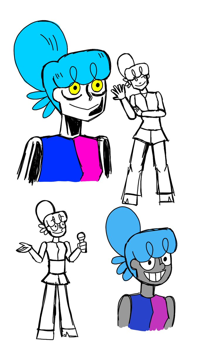 Did an artstyle exercise with my character!

#OC #ocart #ArtistOnTwitter #cartoon #sketch #originalcharacter #digitalart