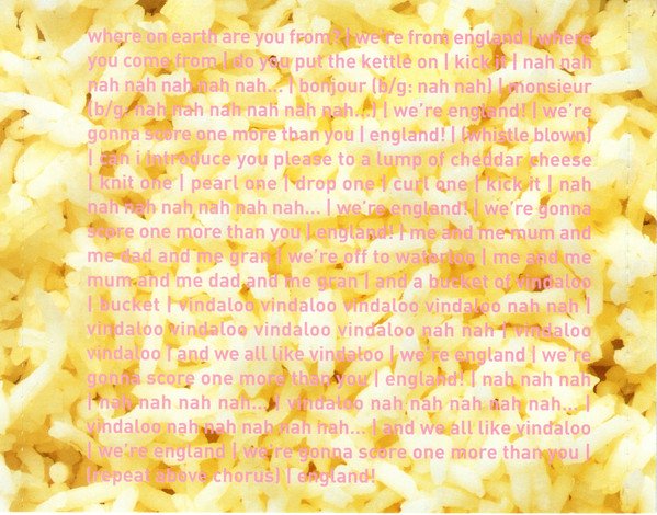 blurfanclub's tweet photo. Released on this day in 1998, 'Vindaloo' by Fat Les.
#AlexJames #keithallen #damienhirst #guypratt @alexjameshq @DamienHirst https://t.co/Islm07ra3w