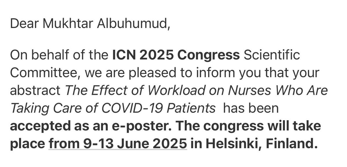 On my way to presenting my abstracts. 
At <a href="/ICNurses/">ICN - International Council of Nurses</a> Congress 2025! 🇫🇮. Truly honored to be part of this global gathering of nursing professionals and to contribute to meaningful conversations in healthcare. #ICN2025 #ICNCongress <a href="/SNAorg/">الجمعية السعودية للتمريض</a>