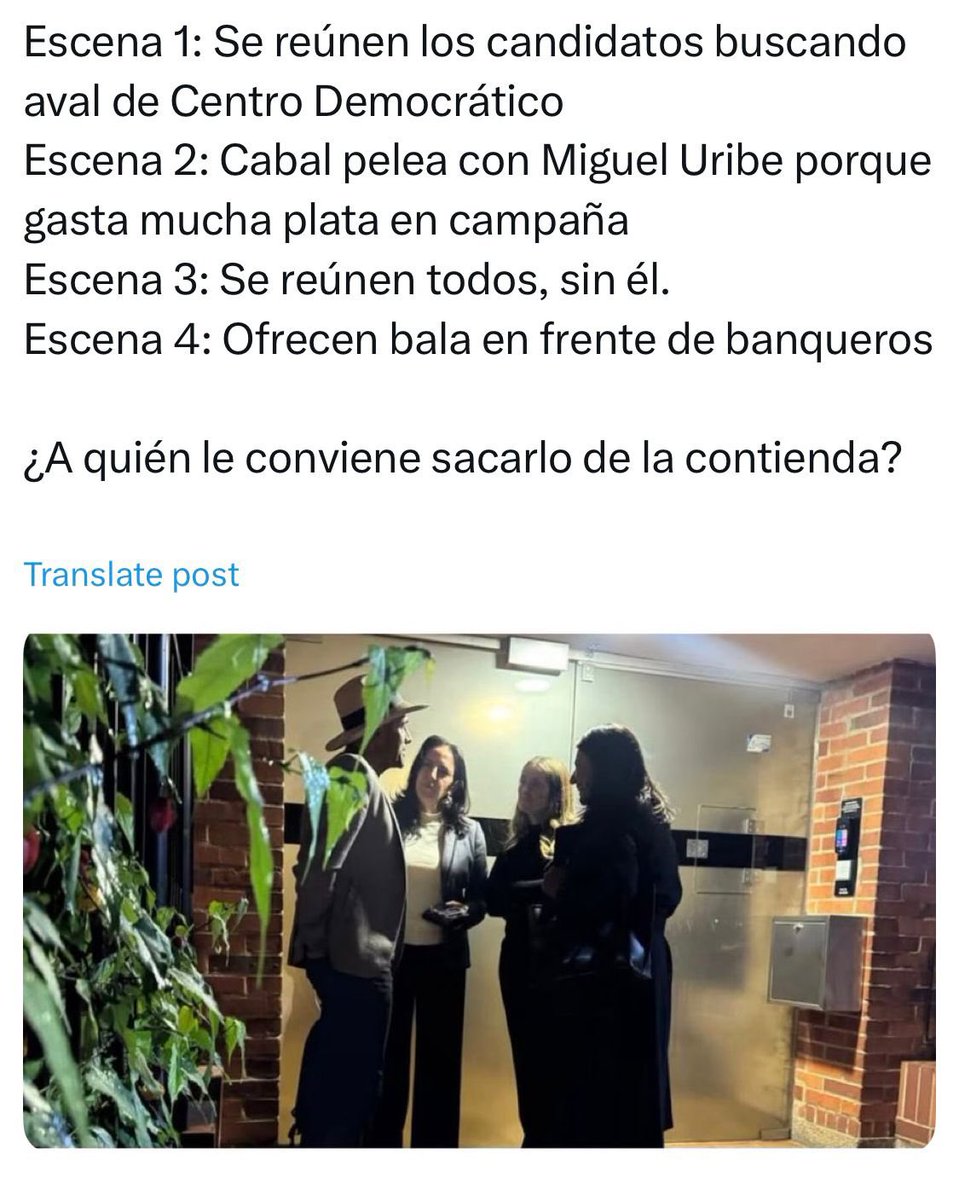 Notiparaco's tweet photo. ¿Quien capitalizará el atentado en contra del candidato más flojo del uribismo? https://t.co/PrK0an5uYE